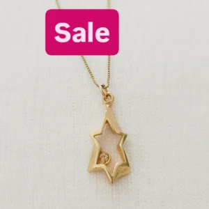 Magen david necklace (Swarovski stone inside