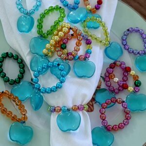 Colorful apple napkind Holders (6)