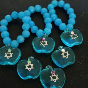 Turquoise magen david napkins hilders(6)