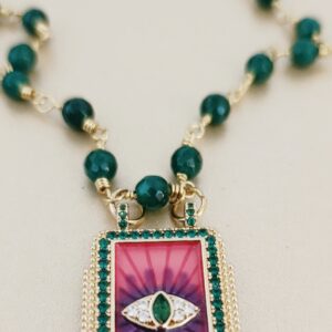 Eyes stones necklace
