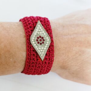 Red eye protection bracelet